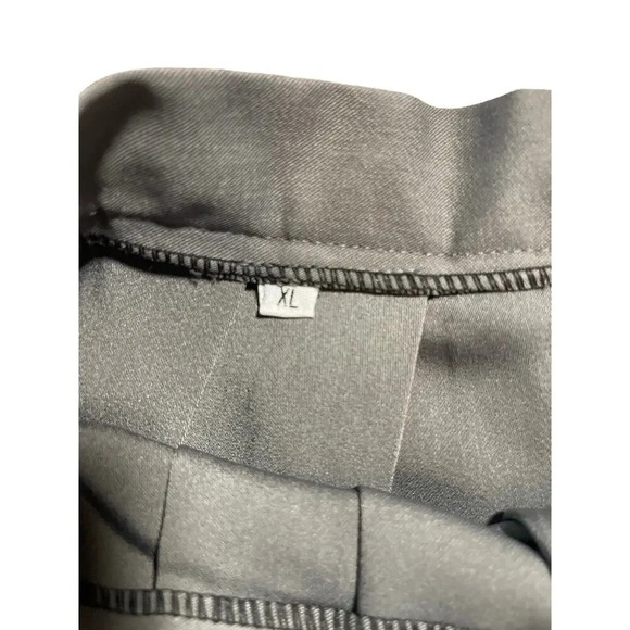 Gray A-Line Pleated Short Mini Skirt Women's Size Extra Large - Picture 5 of 5